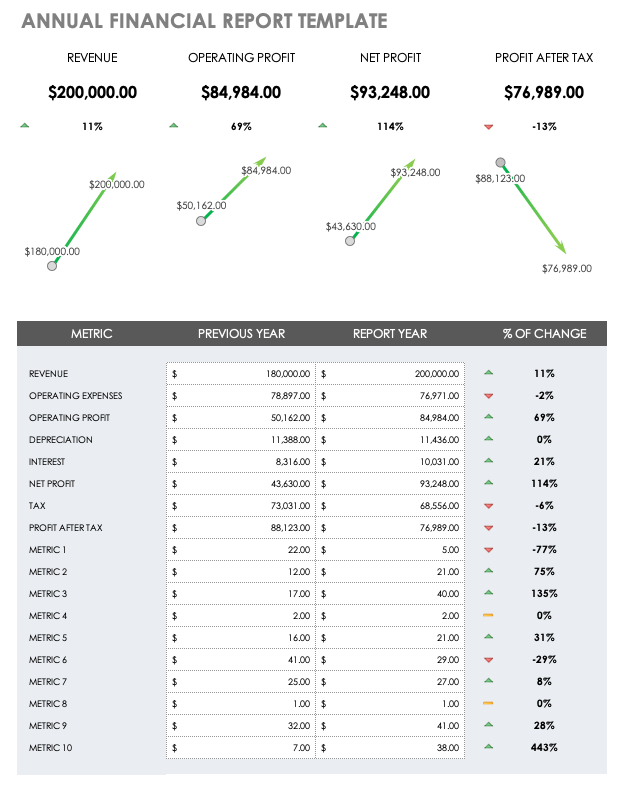 Annual Financial Report Template