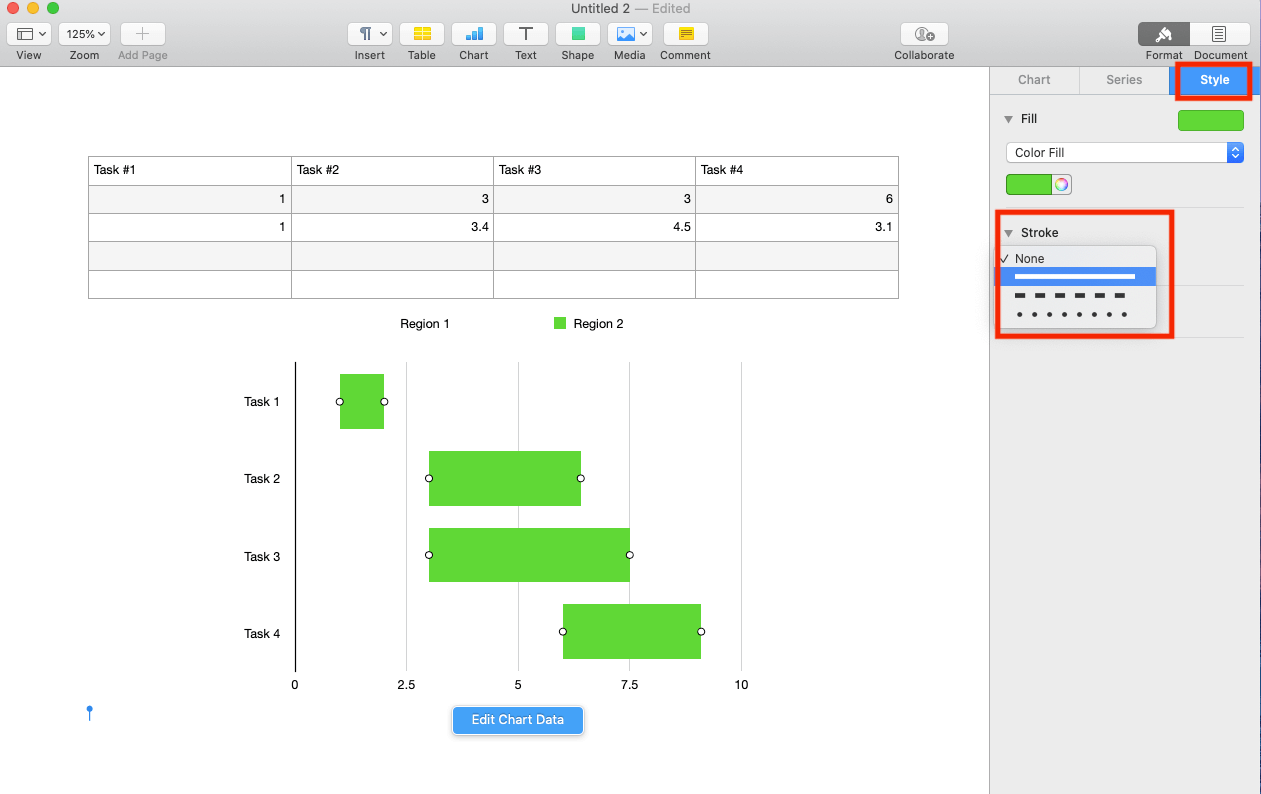 Customize Chart Lines