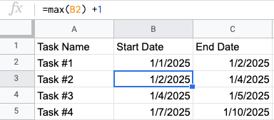 Dependency Formula Cells