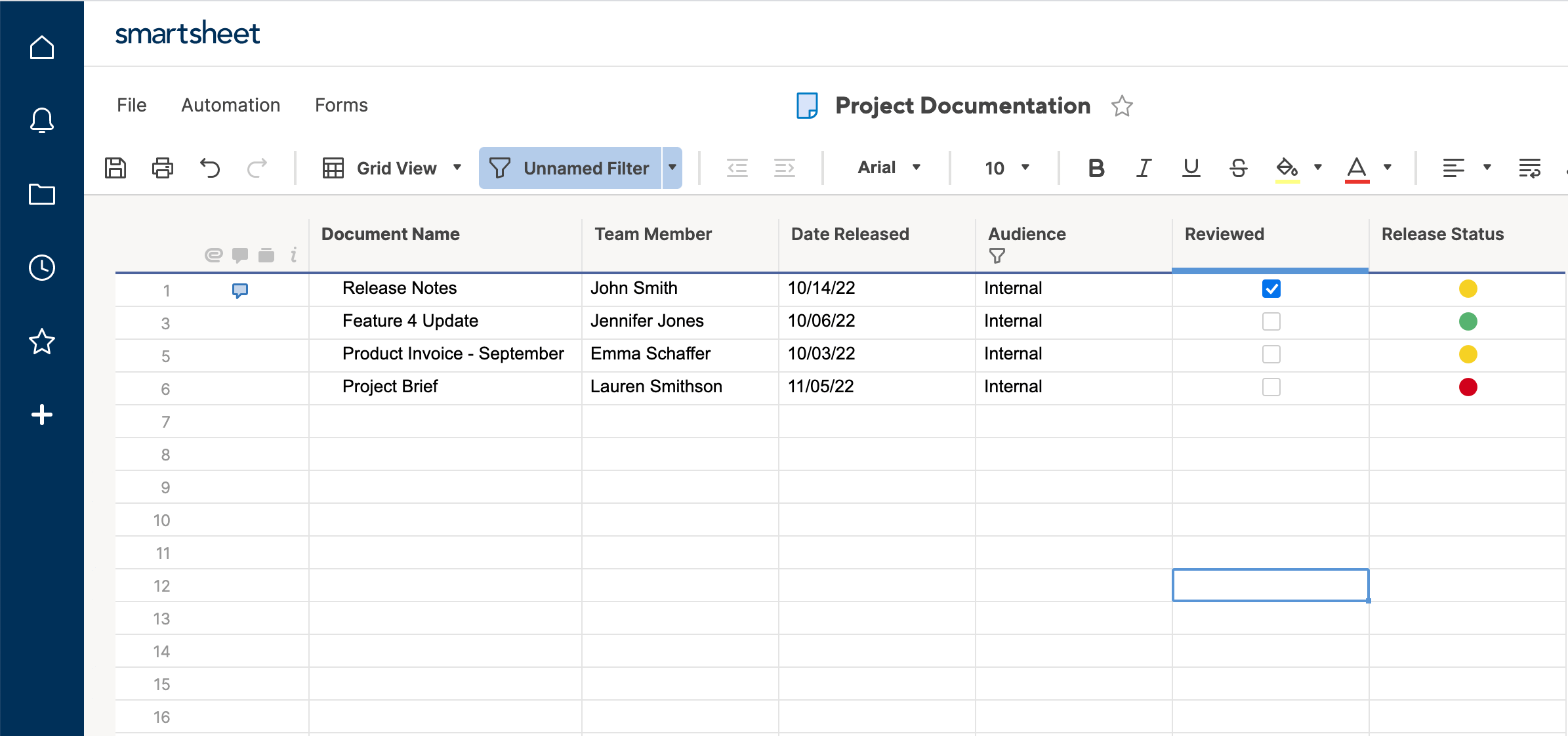 Filtered Sheet Complete