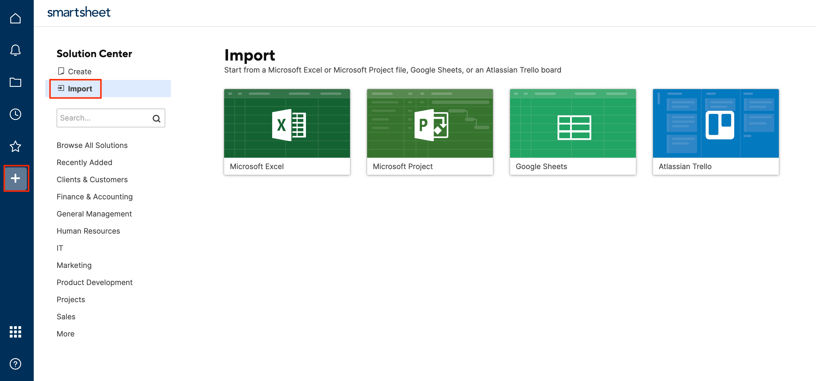 Import Excel Files to Smartsheet