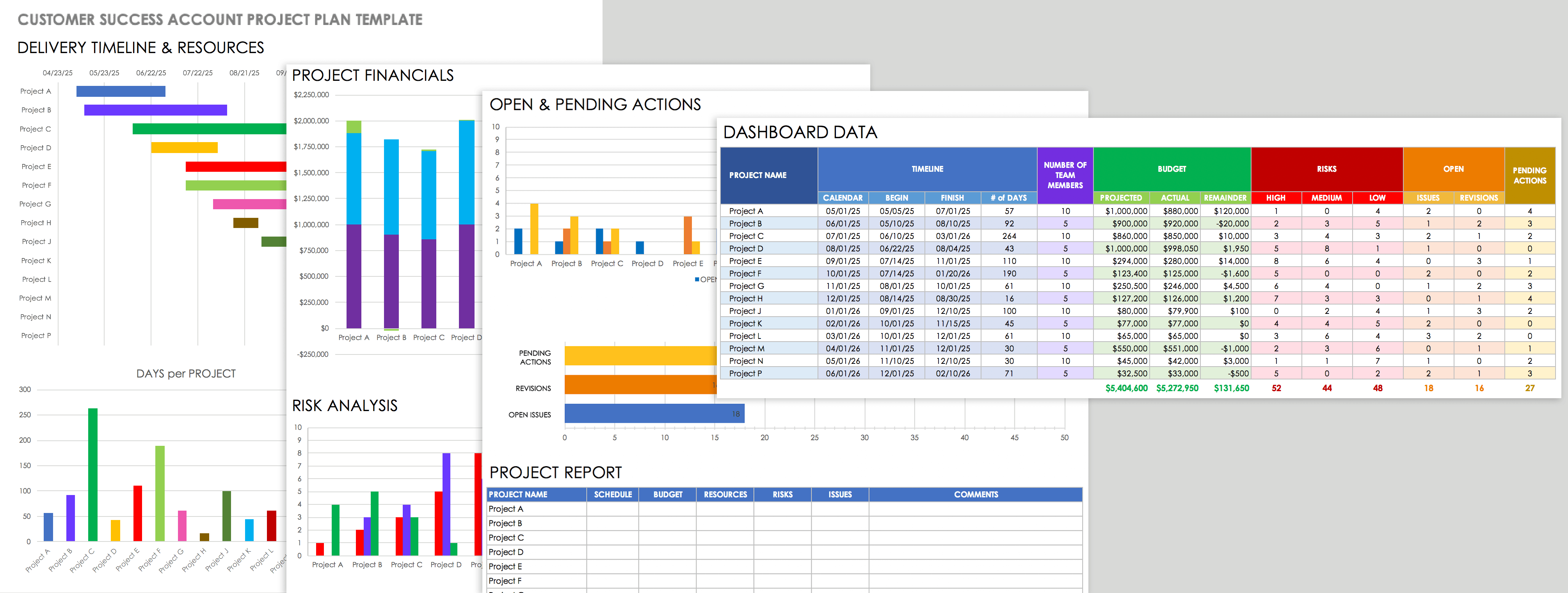 Customer Success Account Project Plan Template