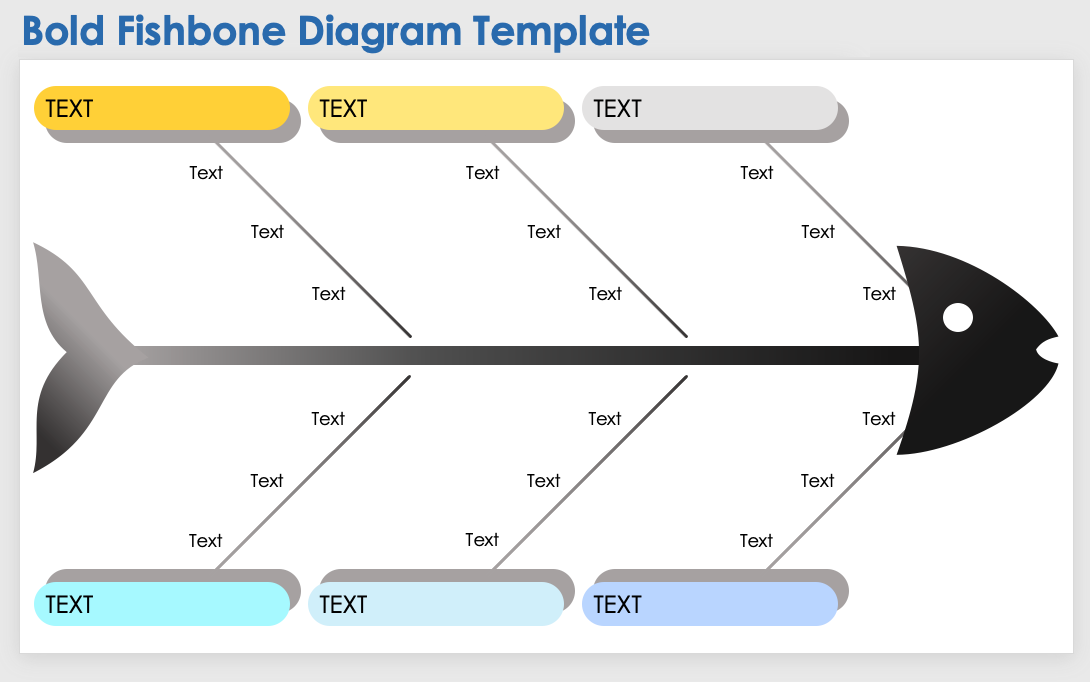 Bold Fishbone Diagram Template