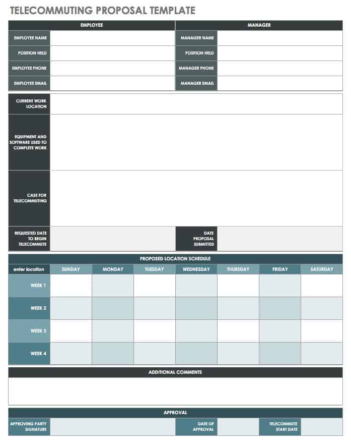 Telecommuting Proposal Template