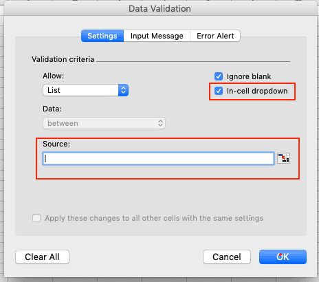 Excel Data Entry Drop Down Add Validation Enter Source