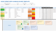 Agile Sprint with Kanban Board Template